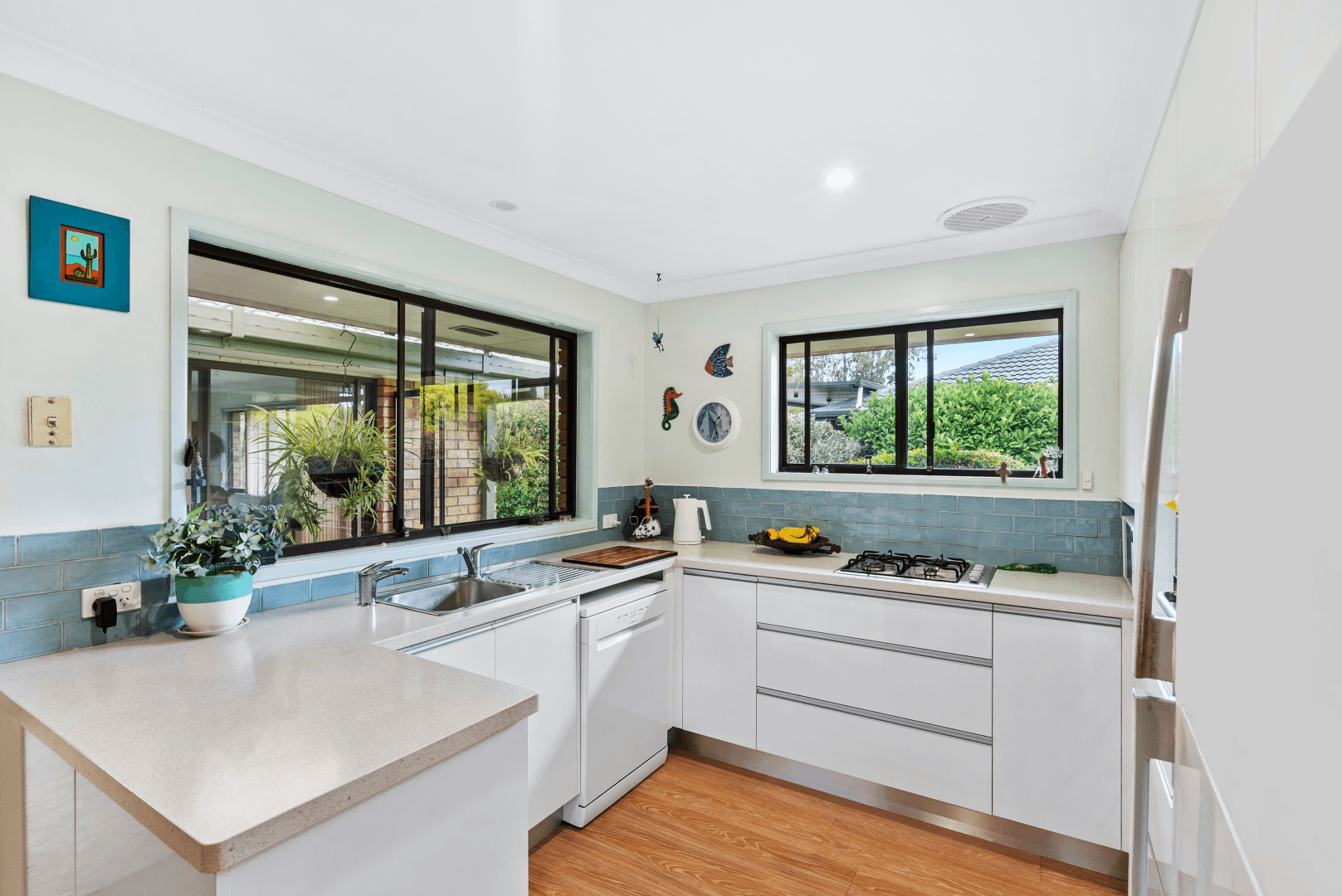 Original kitchen and dining space