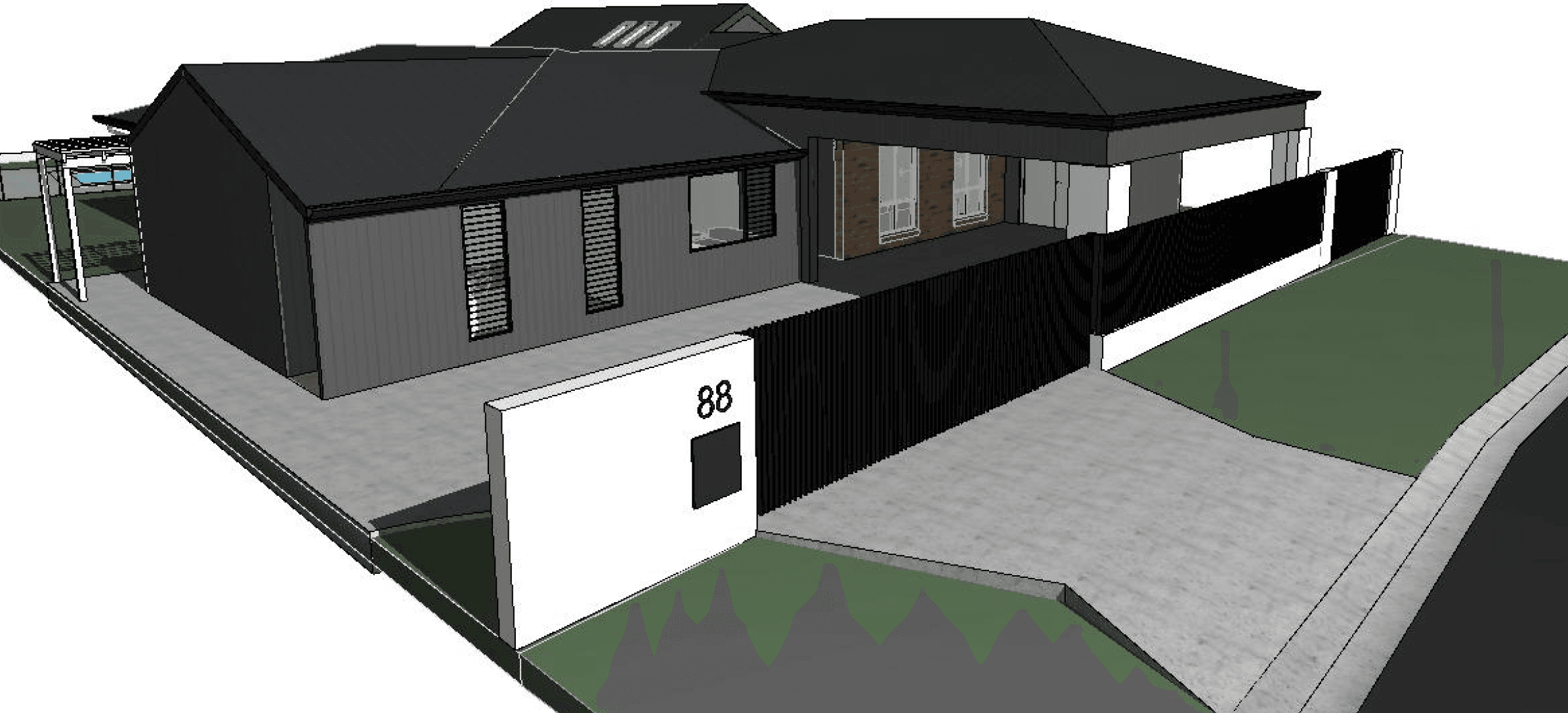 Architectural visualization - Landscape integration